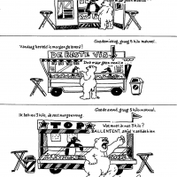 Cartoon Zwart wit