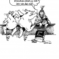 Cartoon Zwart wit