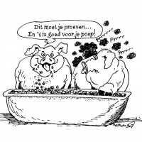 Cartoon Zwart wit