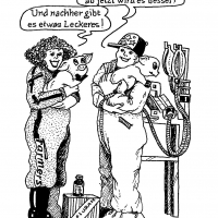 Cartoon Zwart wit