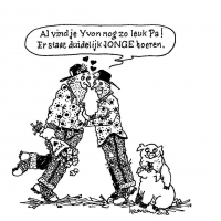 Cartoon Zwart wit