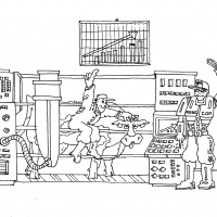 Cartoon Zwart wit