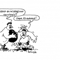 Cartoon Zwart wit