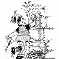 Cartoon Zwart wit