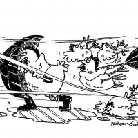 Cartoon Zwart wit