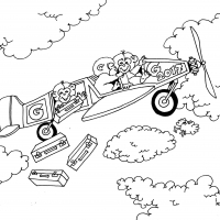 Cartoon Zwart wit