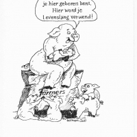 Cartoon Zwart wit