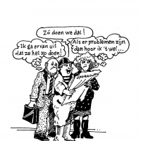 Cartoon Zwart wit