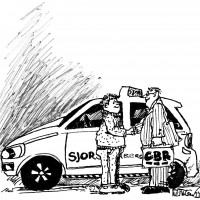 Cartoon Zwart wit