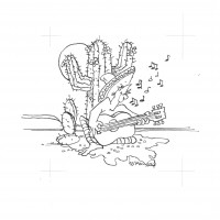 Cartoon Zwart wit