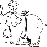 Cartoon Zwart wit