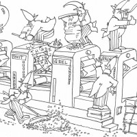 Cartoon Zwart wit