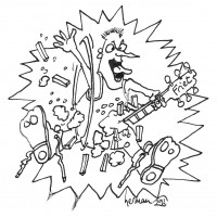 Cartoon Zwart wit