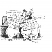 Cartoon Zwart wit