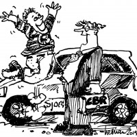 Cartoon Zwart wit
