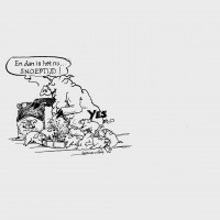 Cartoon Zwart wit