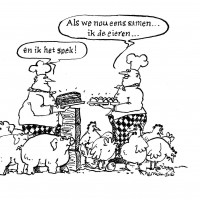 Cartoon Zwart wit